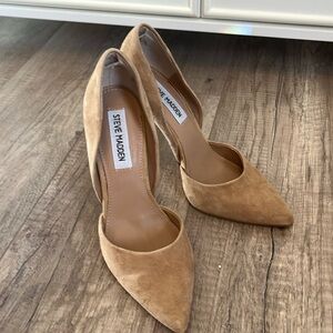 Steve Madden Suade Tan High Heel Pumps Size 7